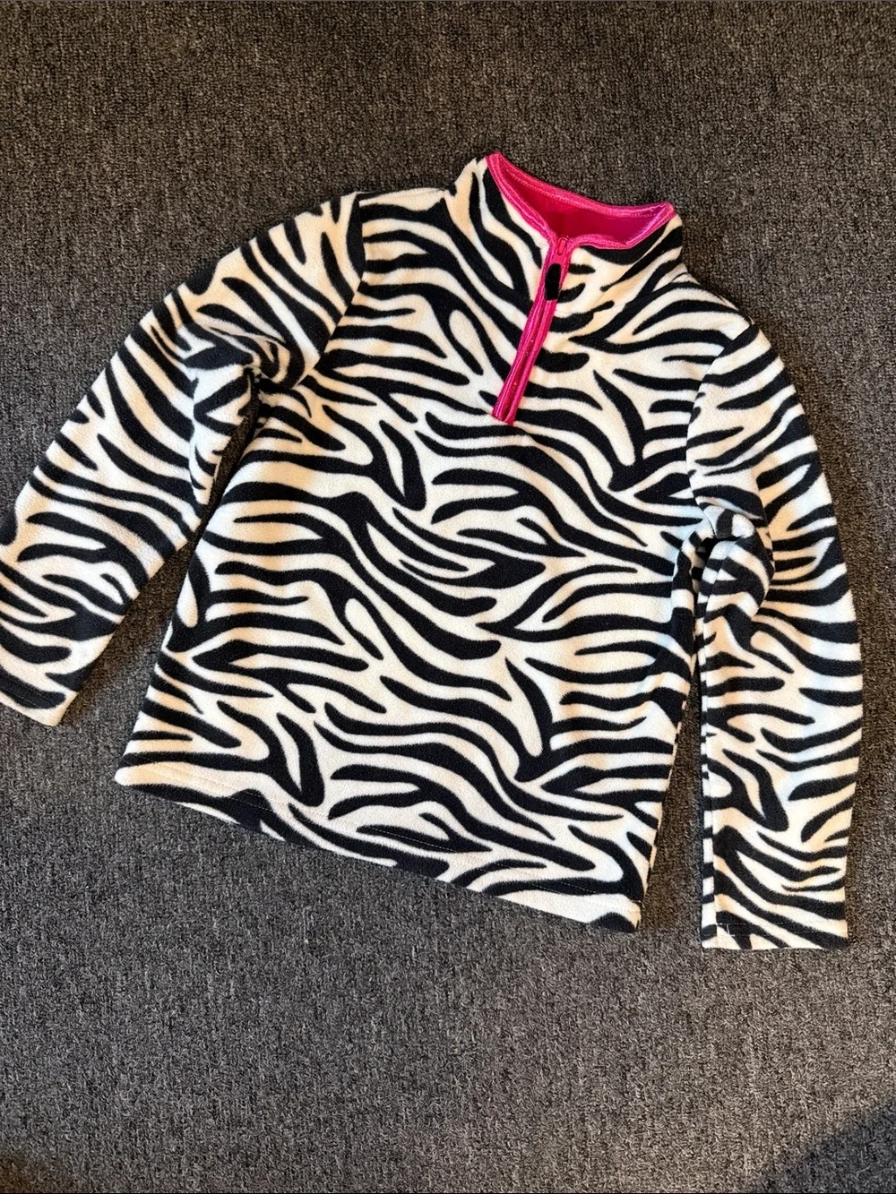 Carters zebra print fleece size 5